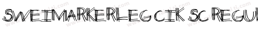 SweiMarkerLeg CIK sc Regular字体转换